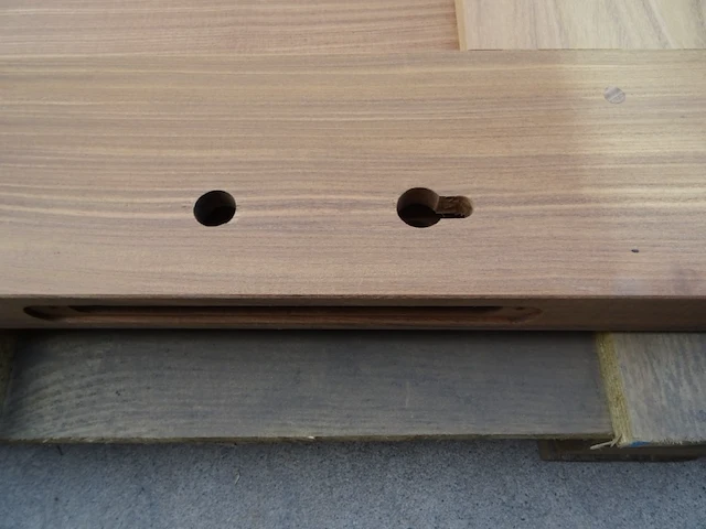 Houten afrormosia deur - afbeelding 2 van  4