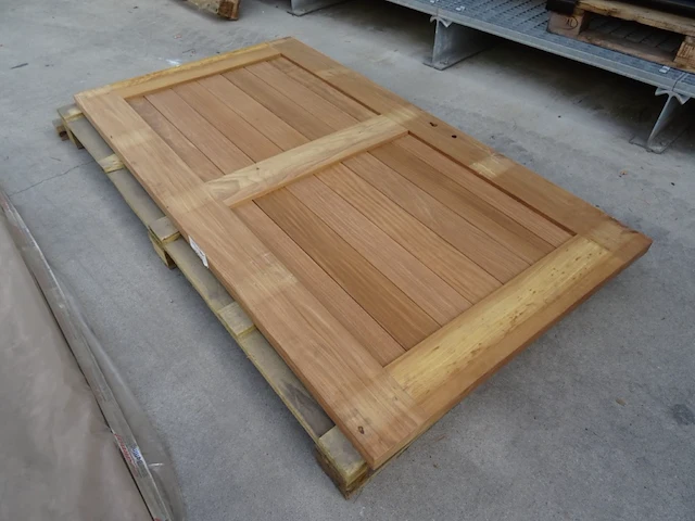 Houten afrormosia deur - afbeelding 3 van  4