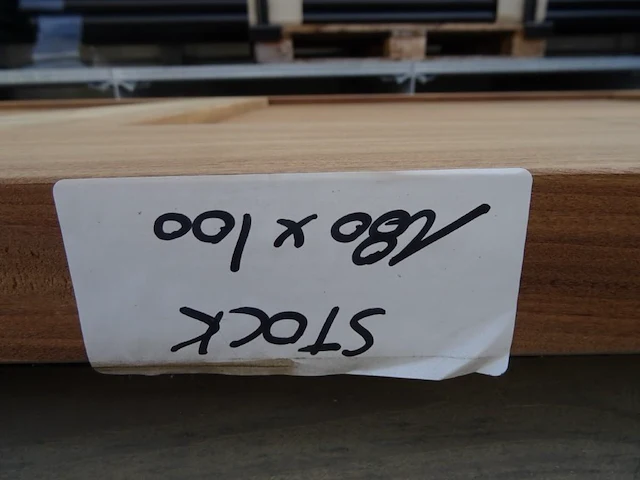 Houten afrormosia deur - afbeelding 4 van  4