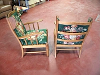 Houten armstoel (x2) - afbeelding 4 van  6