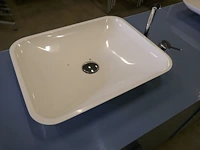 Houten badkamermeubel met 2 lavabo's - afbeelding 3 van  5
