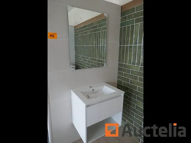 Houten badkamermeubel noja blanco brillo - afbeelding 1 van  4
