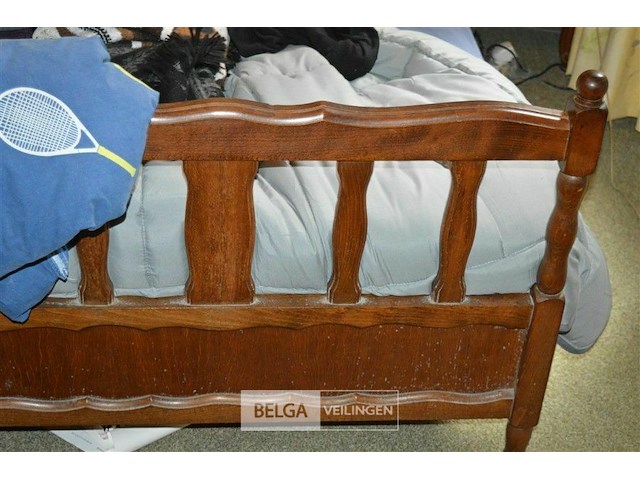 Houten bed (2x 1 persoonsbed) - afbeelding 2 van  3