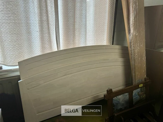 Houten bed l200xb90 cm zonder lattenbodem - afbeelding 1 van  3