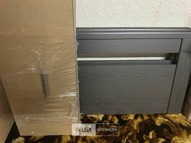 Houten bed l200xb90 cm zonder lattenbodem - afbeelding 1 van  3