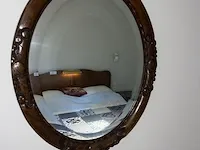 Houten bed met nachttafeltjes en spiegel - afbeelding 2 van  12