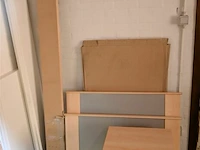 Houten bed + nachtkastje - afbeelding 1 van  1
