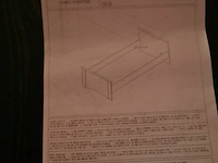 Houten bed + nachtkastje - afbeelding 2 van  2