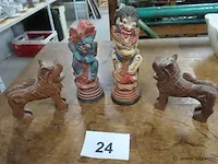 Houten beeldjes 10 tot 17cm - afbeelding 1 van  3