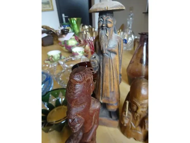 Houten beeldjes (8 stuks) - afbeelding 4 van  5