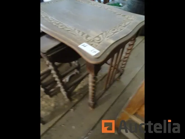 Houten benoemt set tafels - afbeelding 4 van  7