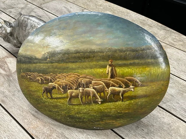 Houten beschilderd paneel - afbeelding 1 van  8