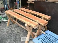 Houten biertafel 203x27x82 - afbeelding 2 van  3