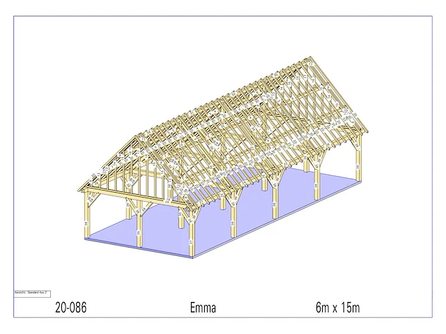 Houten bijgebouw emma - fijnspar - afbeelding 1 van  1