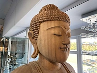 Houten buddha - afbeelding 3 van  8