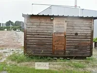 Houten buiten unit (inkomcontainer, drankenbonunit) 3 vensters 1 deur, met inrichting 275x10x220 - afbeelding 4 van  23