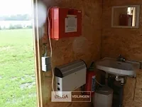 Houten buiten unit (inkomcontainer, drankenbonunit) 3 vensters 1 deur, met inrichting 275x10x220 - afbeelding 13 van  23