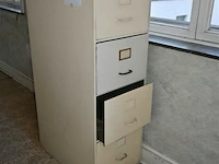 Houten bureau + ladenkast - afbeelding 5 van  7