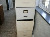 Houten bureau + ladenkast - afbeelding 6 van  7