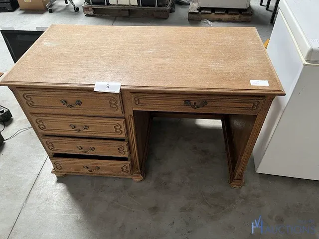 Houten bureau - afbeelding 1 van  4