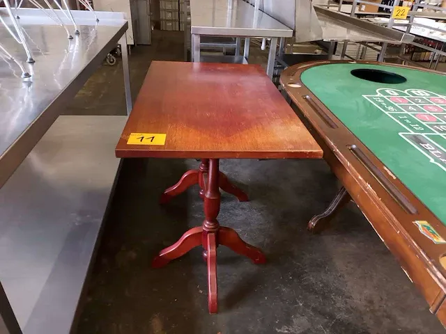Houten café tafel - afbeelding 1 van  3