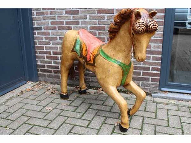 Houten carouselpaard - afbeelding 3 van  5