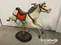 Houten carrousel paard - afbeelding 1 van  5