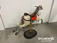 Houten carrousel paard - afbeelding 2 van  5