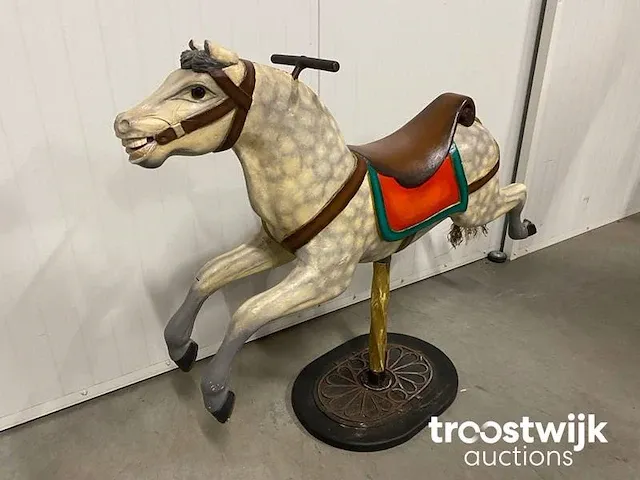 Houten carrousel paard - afbeelding 3 van  5