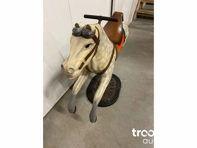 Houten carrousel paard - afbeelding 4 van  5
