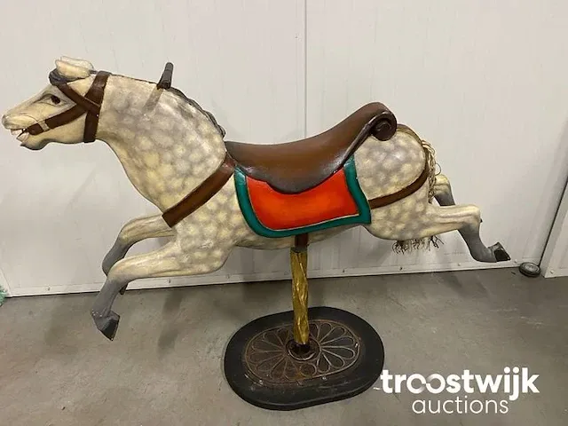 Houten carrousel paard - afbeelding 5 van  5