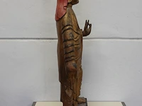 Houten chinees buddha standbeeld - afbeelding 2 van  5