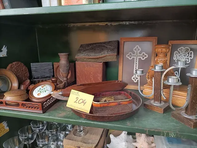 Houten decoratie, ca. 23 stuks - afbeelding 1 van  5
