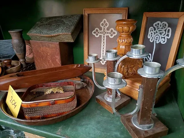 Houten decoratie, ca. 23 stuks - afbeelding 5 van  5