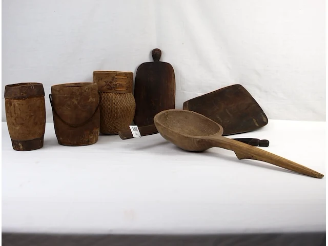 Houten decoratie (x7) - afbeelding 1 van  3