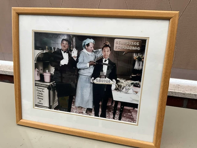 Houten decoratieve kader laurel & hardy - afbeelding 2 van  5