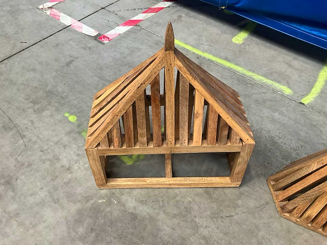 Houten design decoratie (3x) - afbeelding 2 van  9
