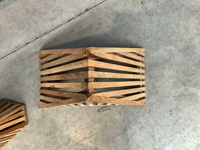 Houten design decoratie (3x) - afbeelding 5 van  9