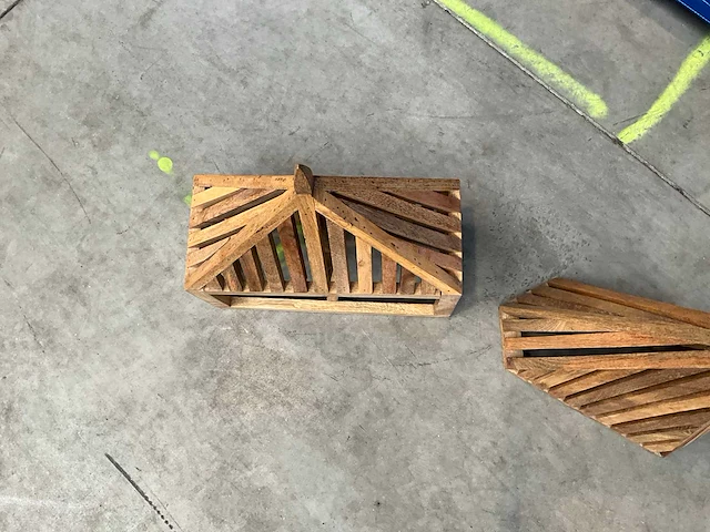 Houten design decoratie (3x) - afbeelding 7 van  9
