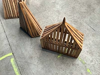 Houten design decoratie (3x) - afbeelding 8 van  9