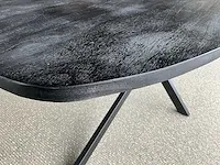 Houten design deens ovalen eetkamertafel - afbeelding 2 van  2