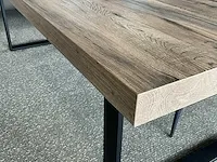 Houten design eetkamertafel otis, voorzien van metalen onderstel - afbeelding 2 van  3