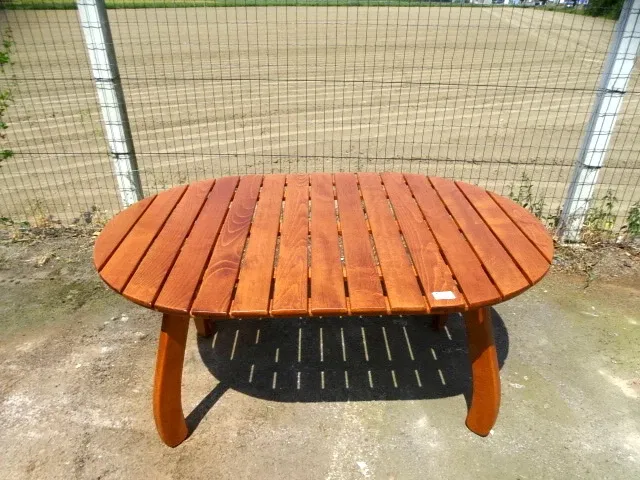 Houten design tuintafel - afbeelding 2 van  4