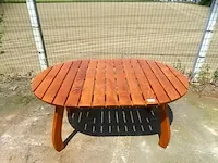Houten design tuintafel - afbeelding 2 van  4