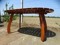 Houten design tuintafel - afbeelding 4 van  4