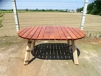Houten design tuintafel