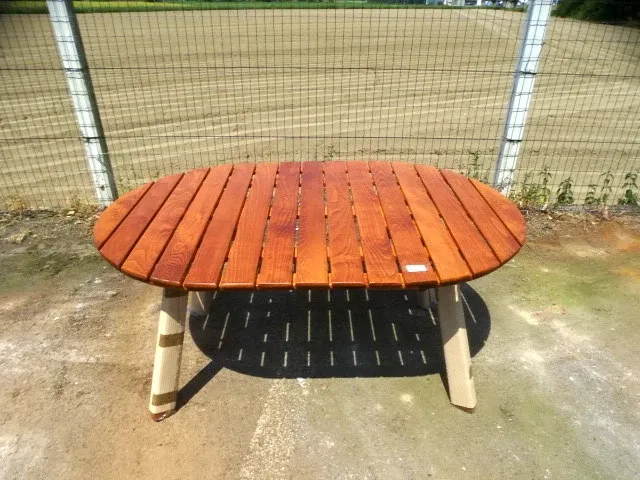 Houten design tuintafel - afbeelding 2 van  4