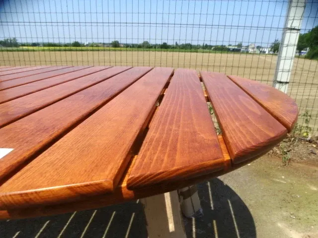Houten design tuintafel - afbeelding 3 van  4