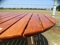 Houten design tuintafel - afbeelding 3 van  4