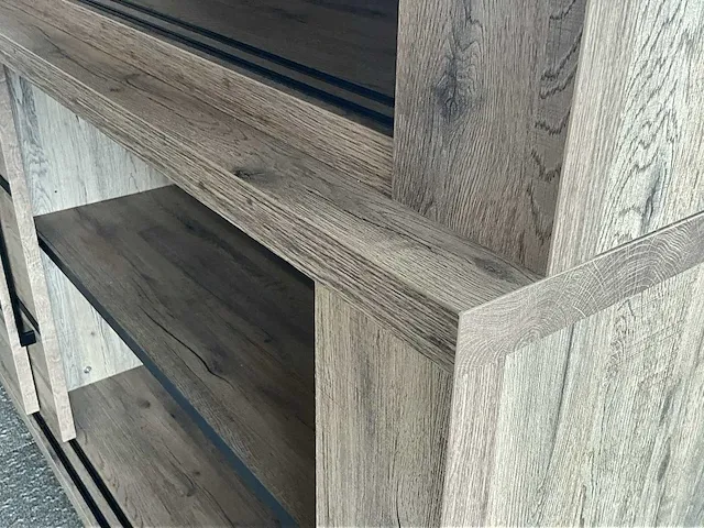 Houten design vitrinewandkast otis - afbeelding 4 van  4